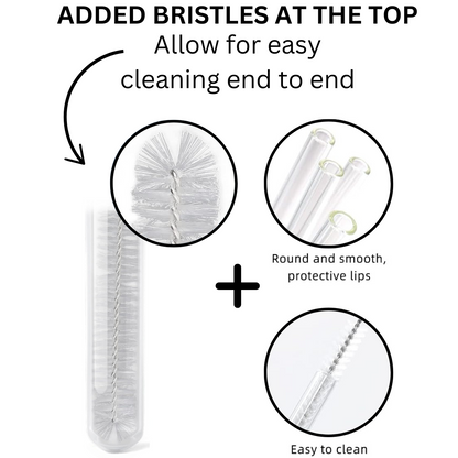 Sip E-Z Slotted Glass Straw Set